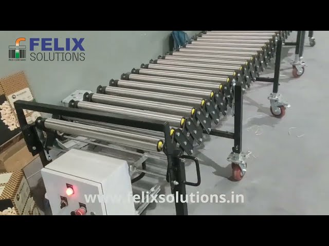 Carton Sealing Machine P-15 With Flexible Gravity Roller Conveyor